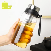 800ml1000ml sport water bottles tea infusers glass water bottle portable leakproof drinkware vacuum tea coffee cups travel mugs