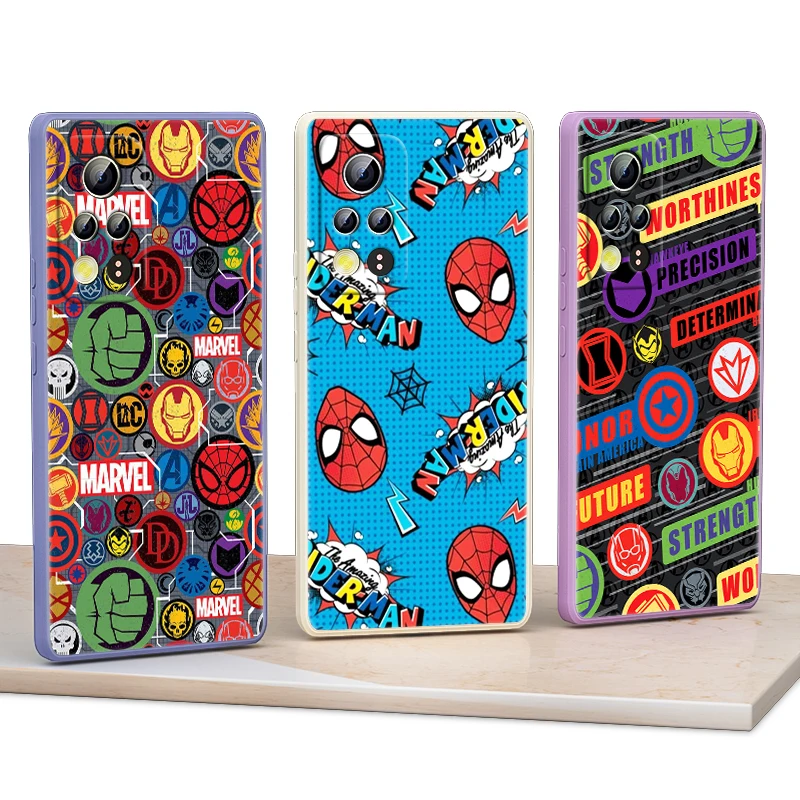 

Avengers Marvel Hero pattern For Honor 50 30 20 10X 9X V40 V30 X20 X10 Play 3 4 Pro Lite 5G Liquid Silicone Soft Phone Case
