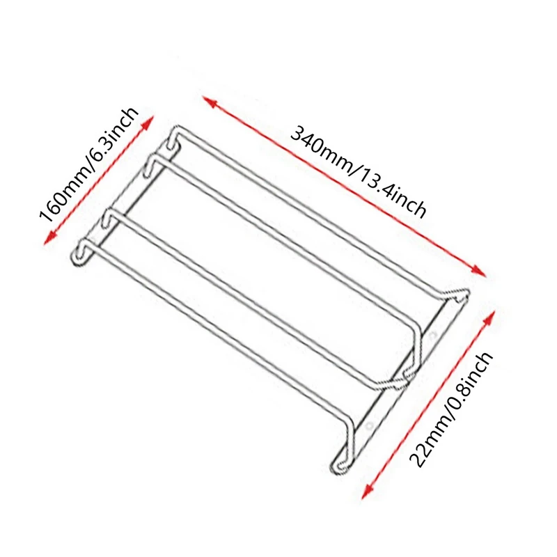 1 шт. длинная Подвесная подставка для чашек из винного стекла одиночная двойная