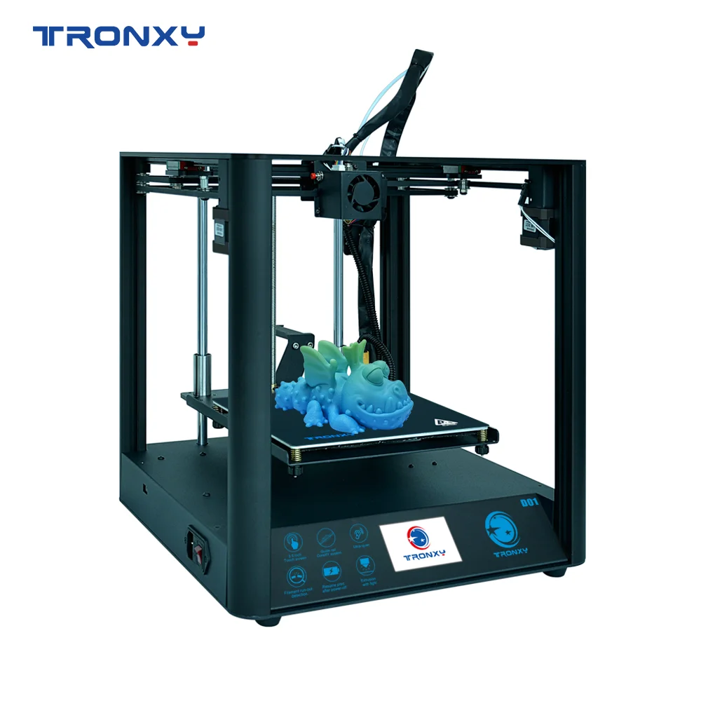 2021 лучший 3D принтер Tronxy D01 с промышленной линейной направляющей и титановым