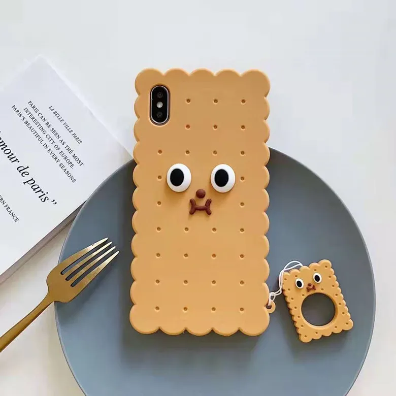 Милый дизайн печенья образный чехол для телефона iPhone 11Pro Max 8 7 Plus XS MAX XR X мягкий