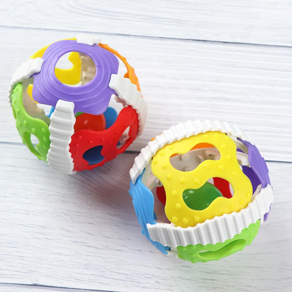 

New Hot Sales Colorful Hand Rattle Ball Toys Unisex Baby Rattles Handbell Puzzle Educational Toys