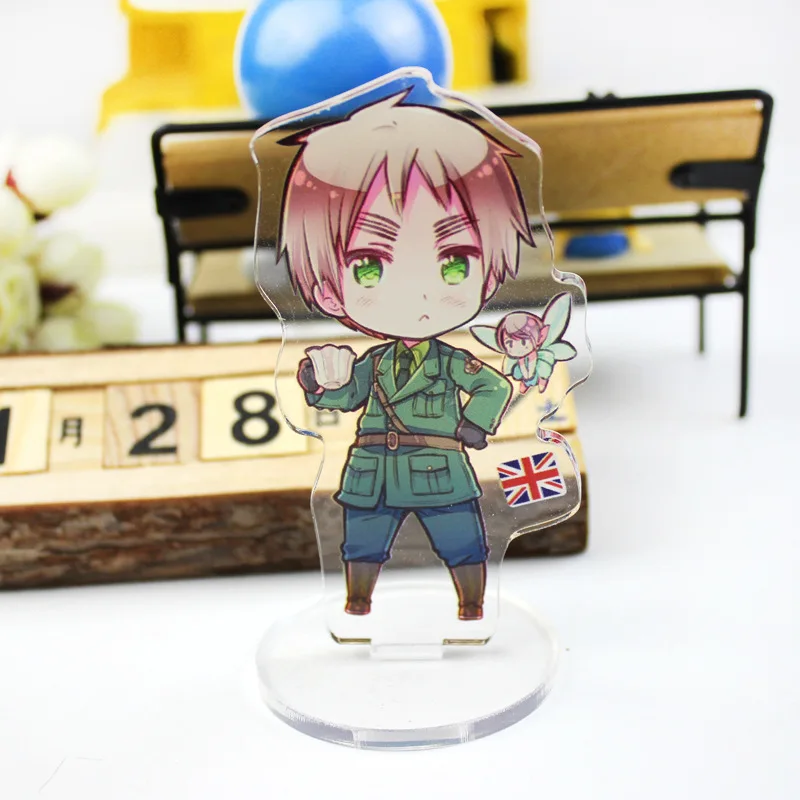

Anime APH Small Stand Plate Acrylic Cartoon Figure Axis Power Hetalia Stand Holder Model Christmas Days Gift