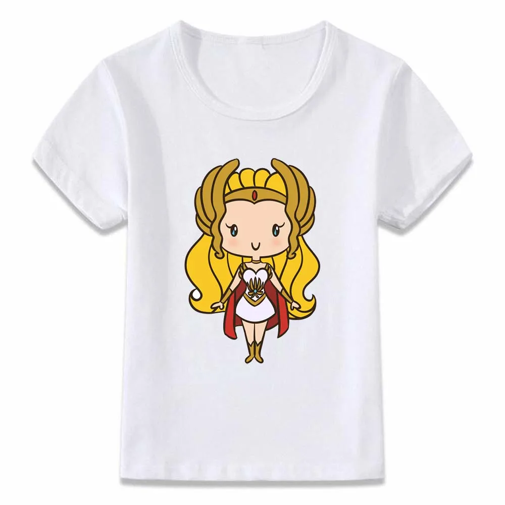 Детская одежда футболка Chibi She Ra Prince of Power для мальчиков и девочек малышей | Мать