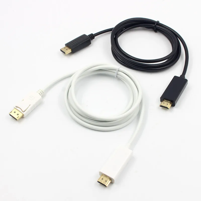 

10x6 футов 1,8 м порт дисплея вилка DP в HDMI-совместимый кабель-адаптер конвертер OD 5,0 видеокабель для ПК ноутбука