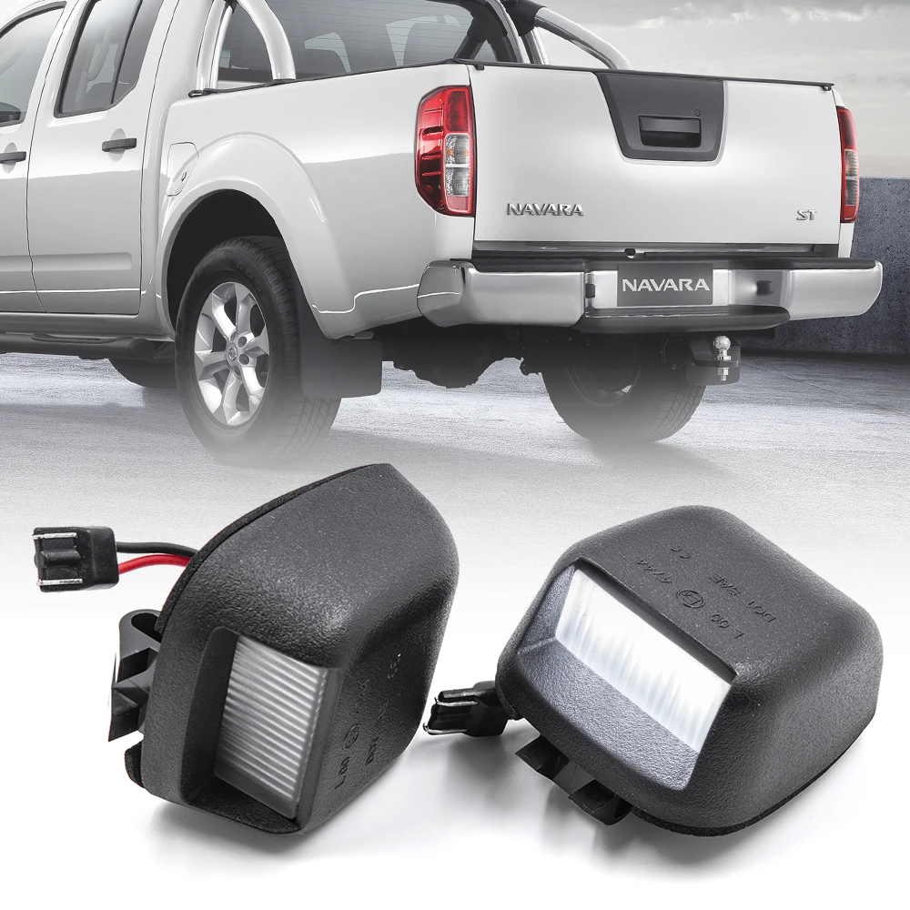 2 шт. Белый светодиодный номерной знак для Nissan Navara D40 Frontier Armada Titan Xterra Suzuki Equator |