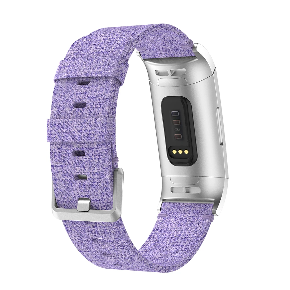 Ремешок тканевый для Fitbit Charge 3 сменный Браслет наручных часов умный зарядного