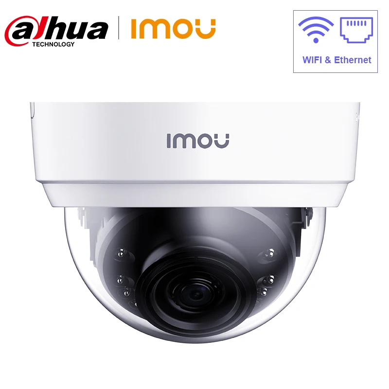 Dahua купольная ip камера безопасности Imou Dome Lite Wifi и Ethernet подключение 1080P ночное