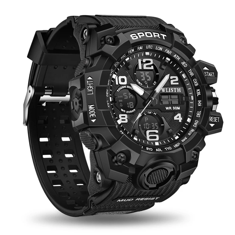 

2021 Sport Men Digital Watch Creative Diving Watches Men sports fitness Timer Watches Glowing Electronic Clock For Men+Box