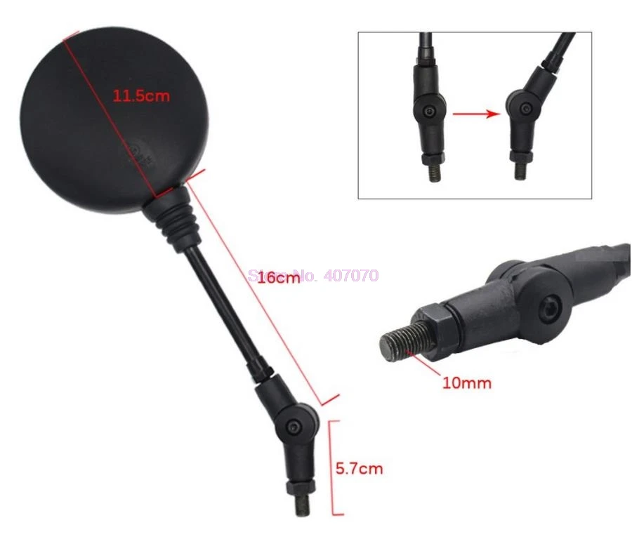 by DHL or Fedex 20pairs Folding Mirror Side Mirrors Motorcycle Moto Rearview For Honda Suzuki Yamaha ATV Accessories hot | Автомобили и