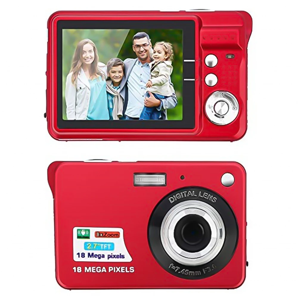 

New Mini Camera 2.7" 720P 18MP 8x Zoom TFT LCD HD Digital Camera Video Camcorder DV Anti-Shake Photo For Kids Gift Children