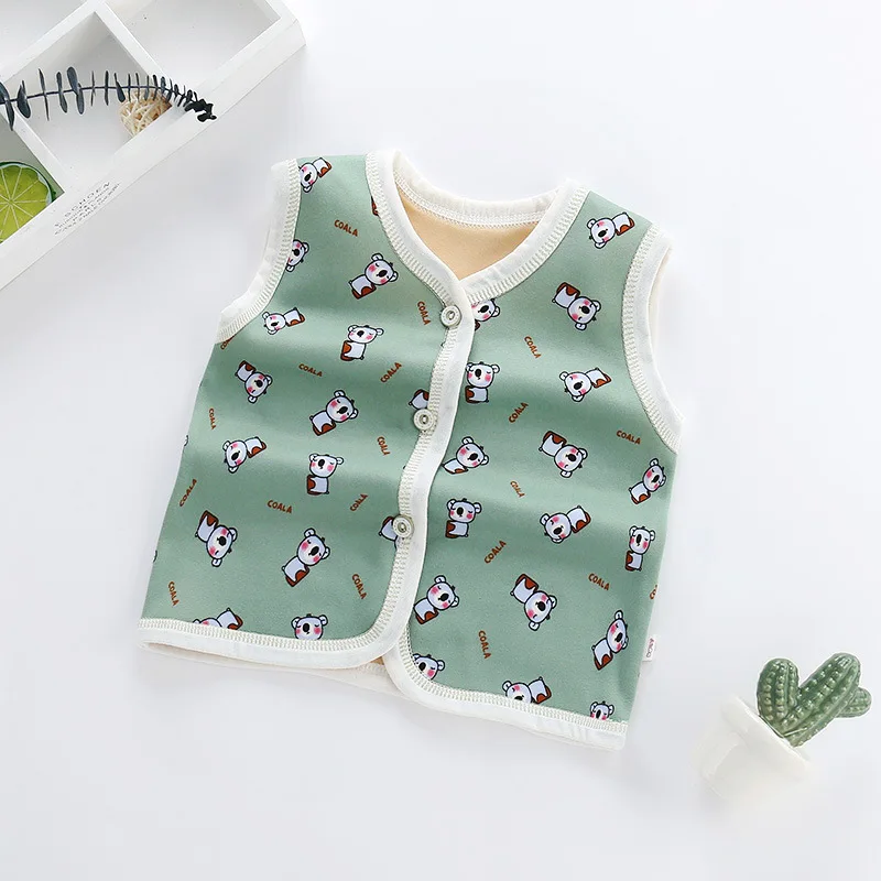 Жилет для малышей из 100% хлопка Детские плотные жилеты Верхняя одежда детская