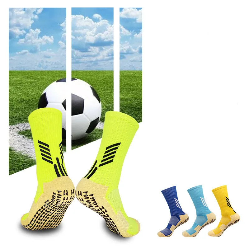 

Children's Sports Socks Thick Towel Bottom Kid's Mid-Tube Dispensing Non-slip Football Soccer Basketball Knee-High Stockings