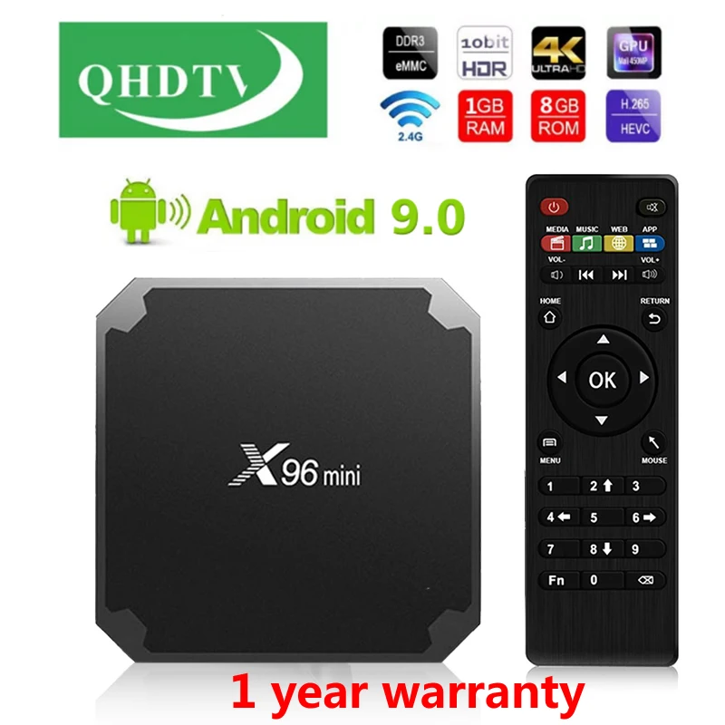 QHD TV 1AN BOX 1G/8G X96 MINI SMART лидер продаж Франция Бельгия|ТВ-приставки и медиаплееры| |