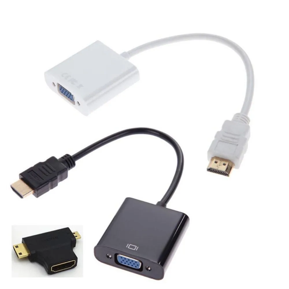 Micro HDMI к VGA Женский с адаптер 3 в 1 мини конвертер цифровые кабели|Кабели VGA| |