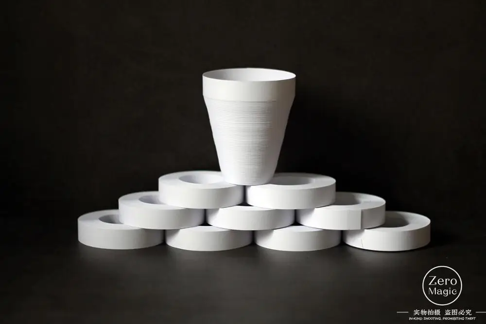 10 шт./лот ленточный стакан бумажные катушки белый волшебные трюки сцена