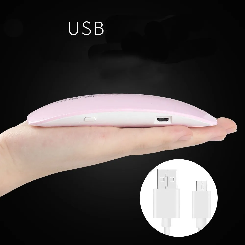 Мини USB УФ-лампа для отверждения геля для ногтей УФ-светильник светодиодный Быстросохнущий отверждающий светильник для гель-лака портативная лампа для ногтей