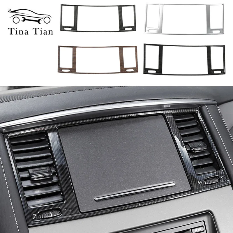 

Панель приборной панели из углеродного волокна с цветным покрытием, кондиционер, вентиляционное отверстие, накладка, накладка, подходит дл...