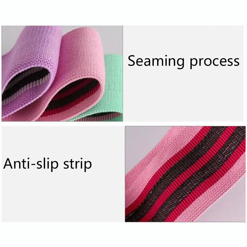

Yoga Resistance Band For Squat Exercise Expander Rubber Bands Fitness Workout Tension Band Legs Butt Non-slip Elastic Loop Bands