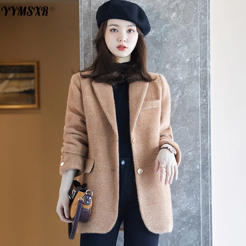 Temperament High-quality Suit Women 2022 New Autumn and Winter Retro Thickened Women's Jacket Long-sleeved Office Blazer enlarge