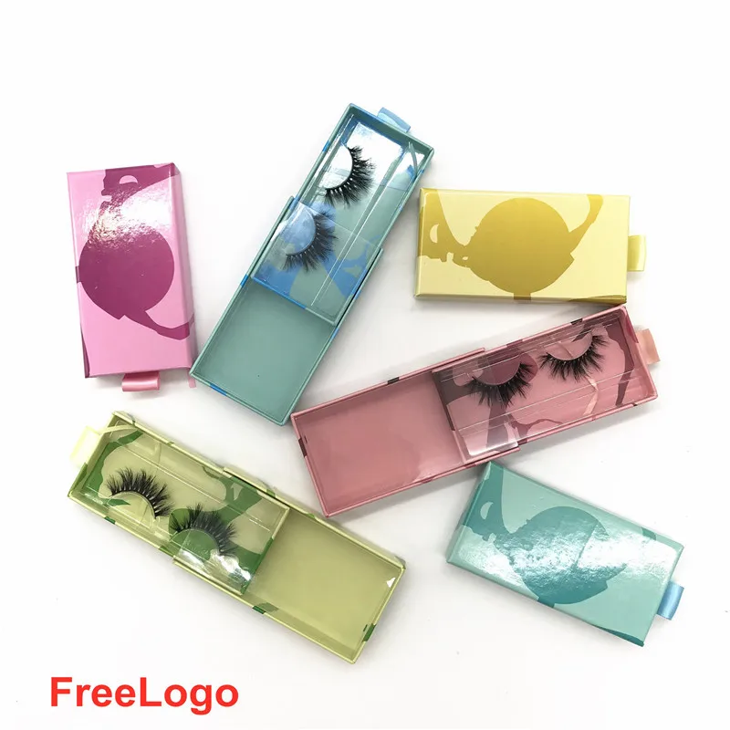 Новинка оптовая продажа коробка для упаковки ресниц бесплатный логотип название