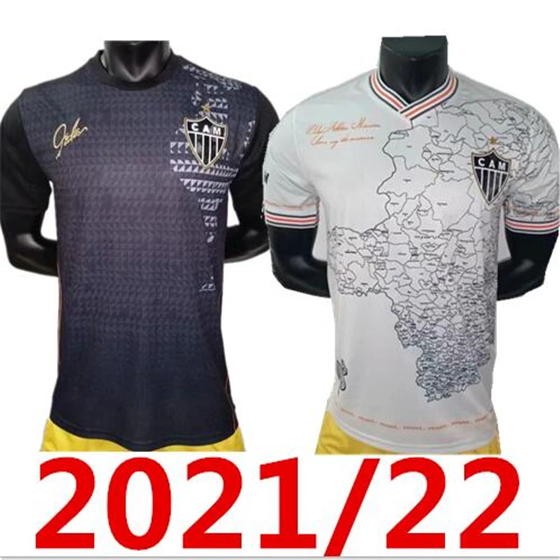 

2021 Atletico Mineiro jersey soccer 21/22 Mineiro Home R.OLIVEIRA V.CHARA Soccer Shirt Away white Football uniform