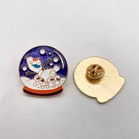disney anime brooch cartoon cute metal enamel accessories badge pin like frozen olaf silk scarf buckle
