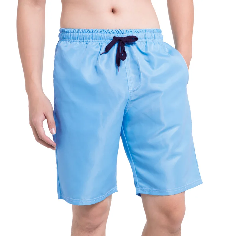 

Men's fast drying beach pants solid color Shorts Large Amazon popular sports fitness European and American Capris men's summer