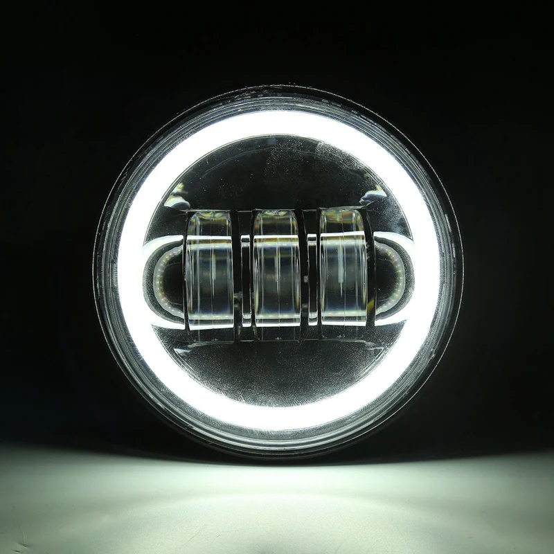 

2 Pcs Modified LED Fog Lights 4-Inch Front Bumper Fog Lights for Jeep Wrangler 10Th Anniversary Edition