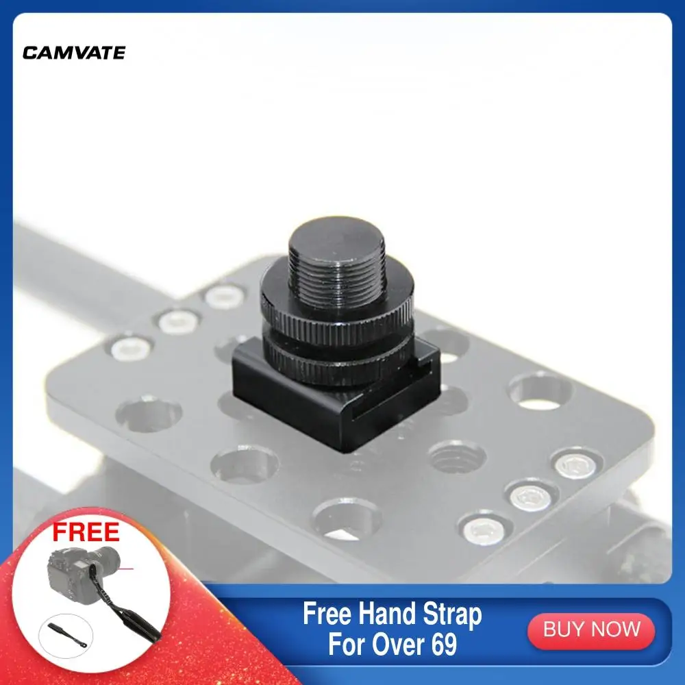 CAMVATE 1/4 "Горячий Холодный башмак крепление + 5/8"-27 наружная резьба адаптер для