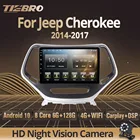 Автомагнитола Tiebro, 2DIN, Android 10, для Jeep Cherokee 2014, 2015, 2016, 2017, Автомобильный мультимедийный плеер, стерео, Автозвук, GPS-навигация, DVD