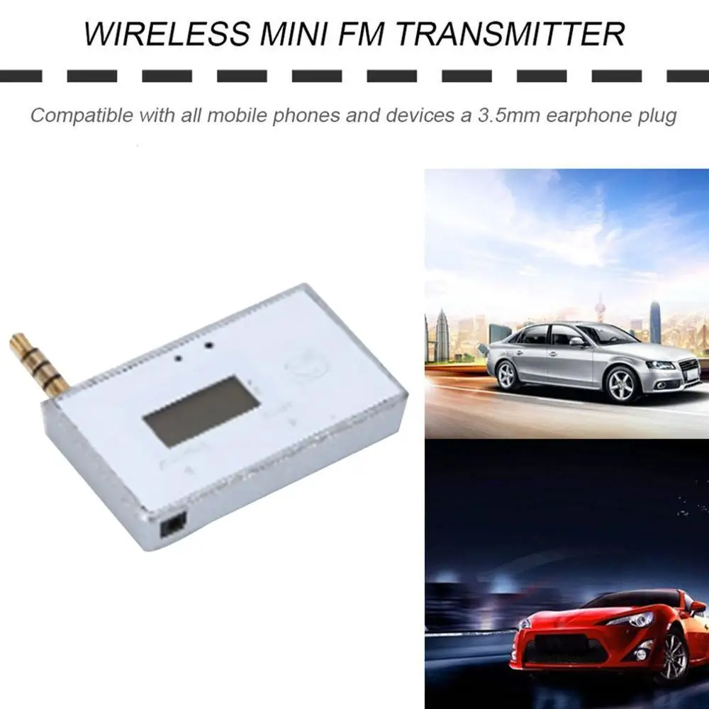 New F180B Wireless Mini FM Transmitter Car MP3 Player Display Music Audio For Mobile Phones Tablet PC Receiver |