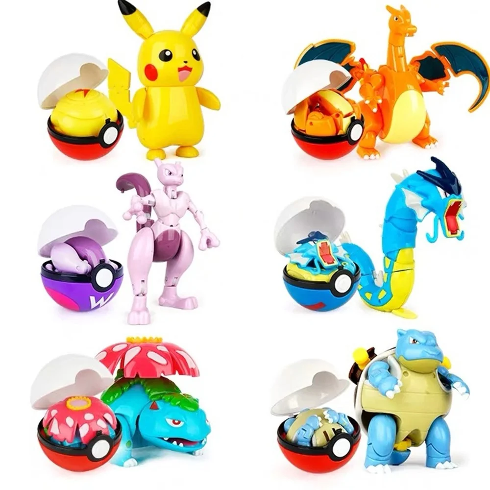 

Оригинальная экшн-фигурка Takara Tomy Pokemon, игрушки Пикачу Solgaleo Charizard Gyarados, декоративная модель, детские рождественские подарки