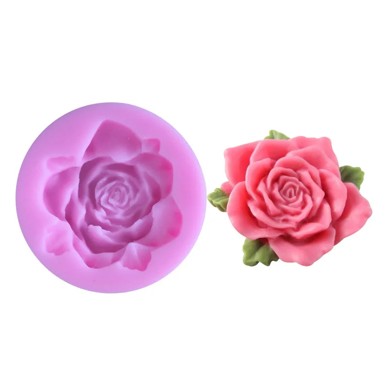 

Rose Flower Silicone Mold Food Grade Wedding Cake Mold Non-stick Fondant Cake Decoration Tool Sugar Craft Candy Chocolate Syrup