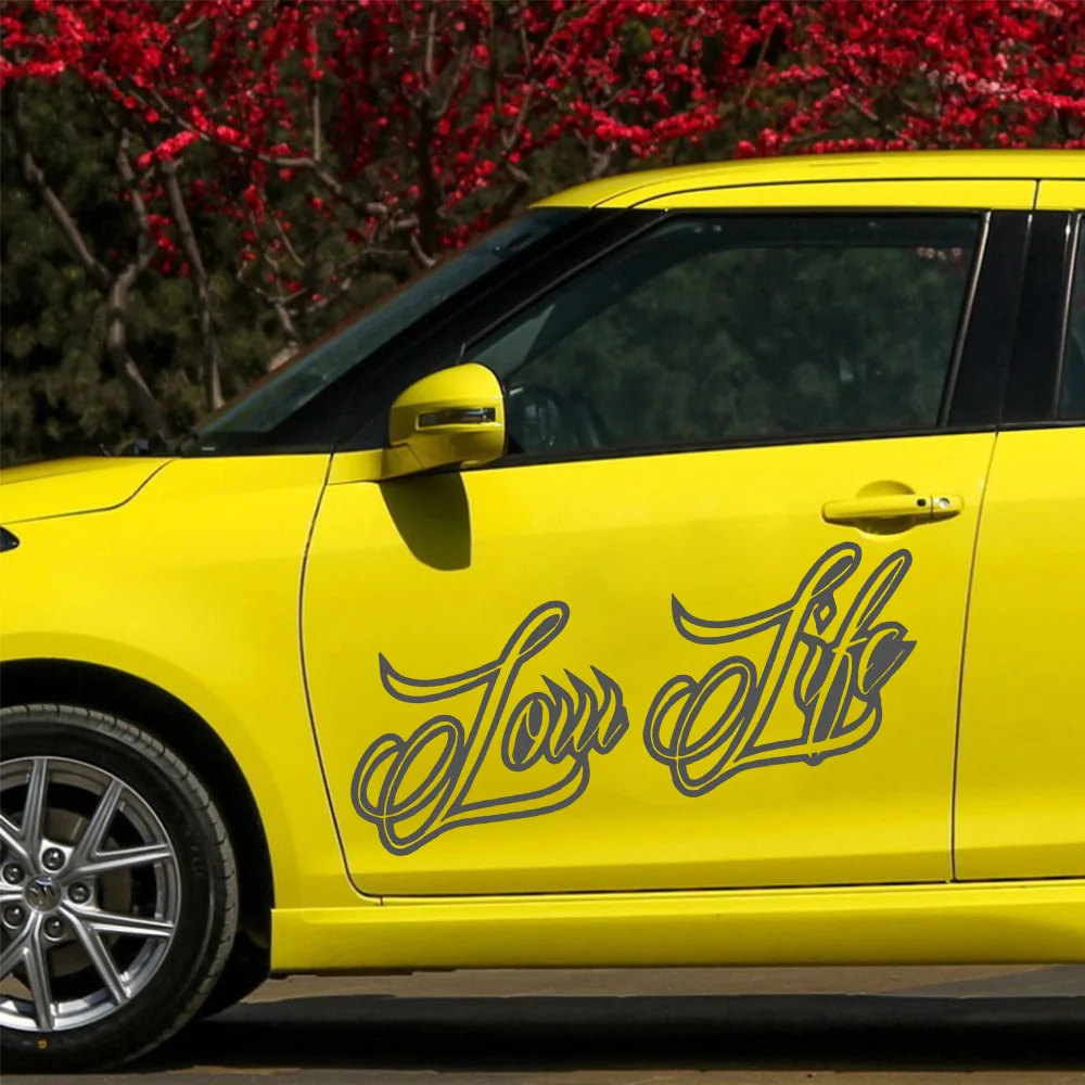 

Beauty LOW LIFE Car Decal Car Both Body Stickers Decal Car Wrap Vinyl Film Automobiles Products Car Accessories