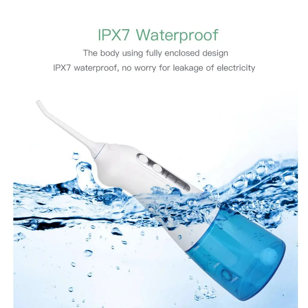 Водяной Флоссер беспроводные 300 мл Ирригатор для полости рта IPX7