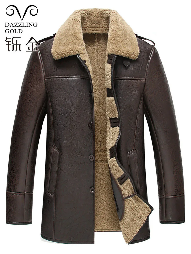 Мужское пальто из 100% натуральной кожи мужская куртка овчины для мужчин модное