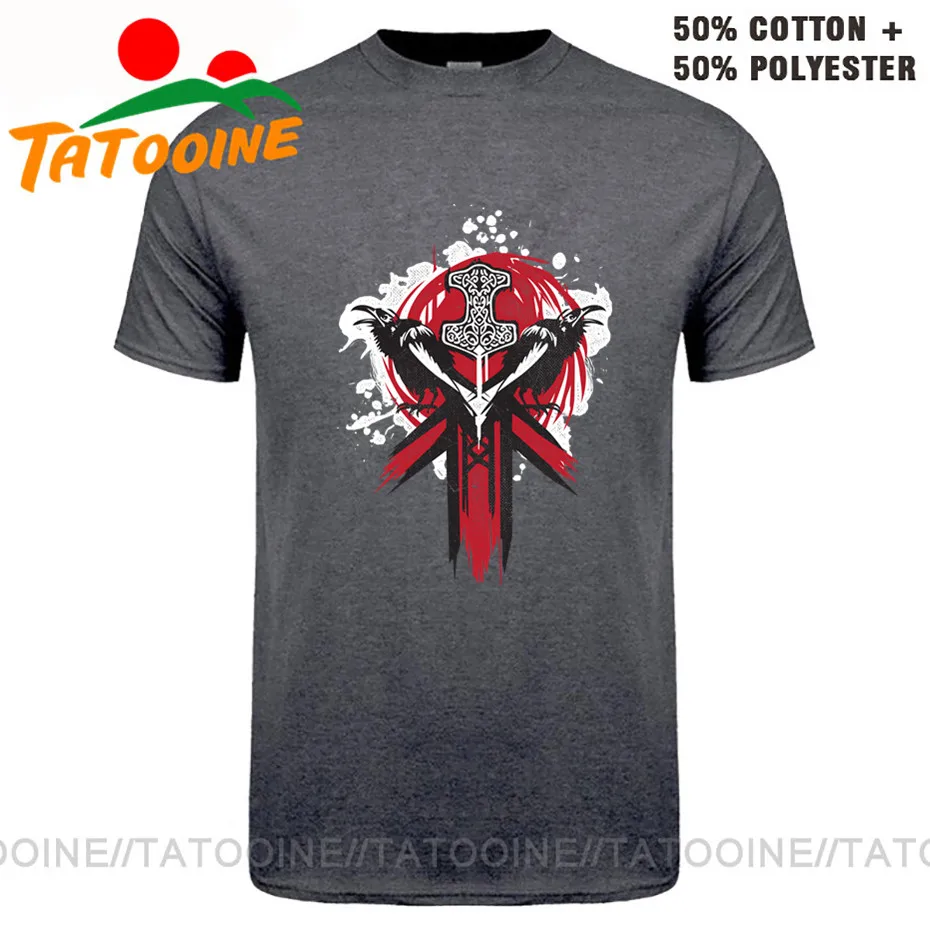 Великолепная футболка Vikings Мужская эмблема логотип для Honor Glory Odin Group командная