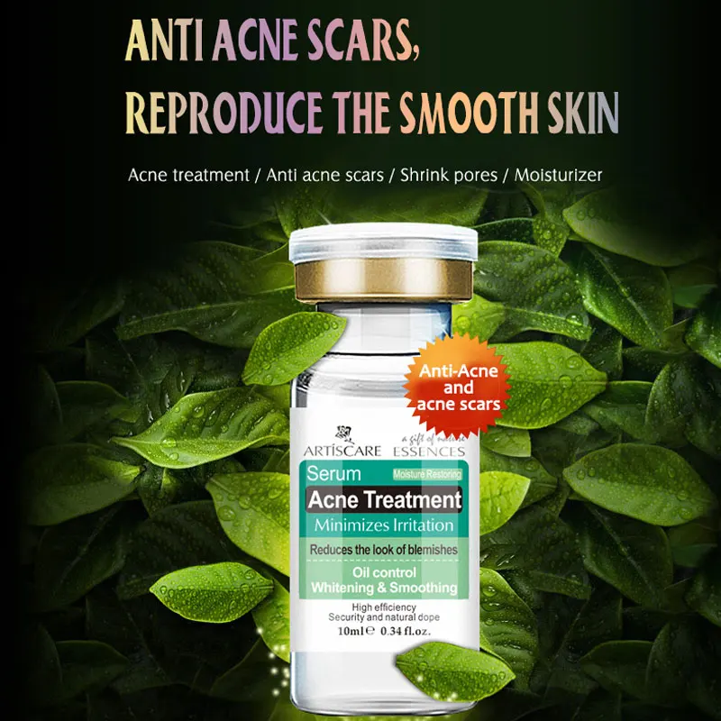

Anti Acne Essence Serum Face Care Skin Acne Treatment Blackhead Whitening Shrink Pores Moisturizer Hyaluronic Acid 2PCS