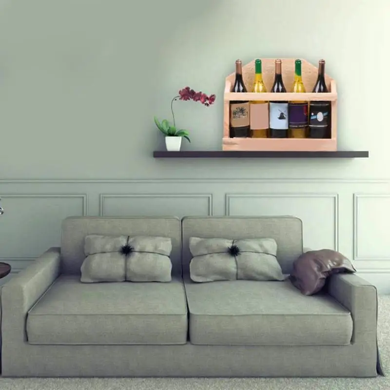 Мини Творческие деревянные ложки 3D 5 Пластик винные бутылки зеленого цвета на