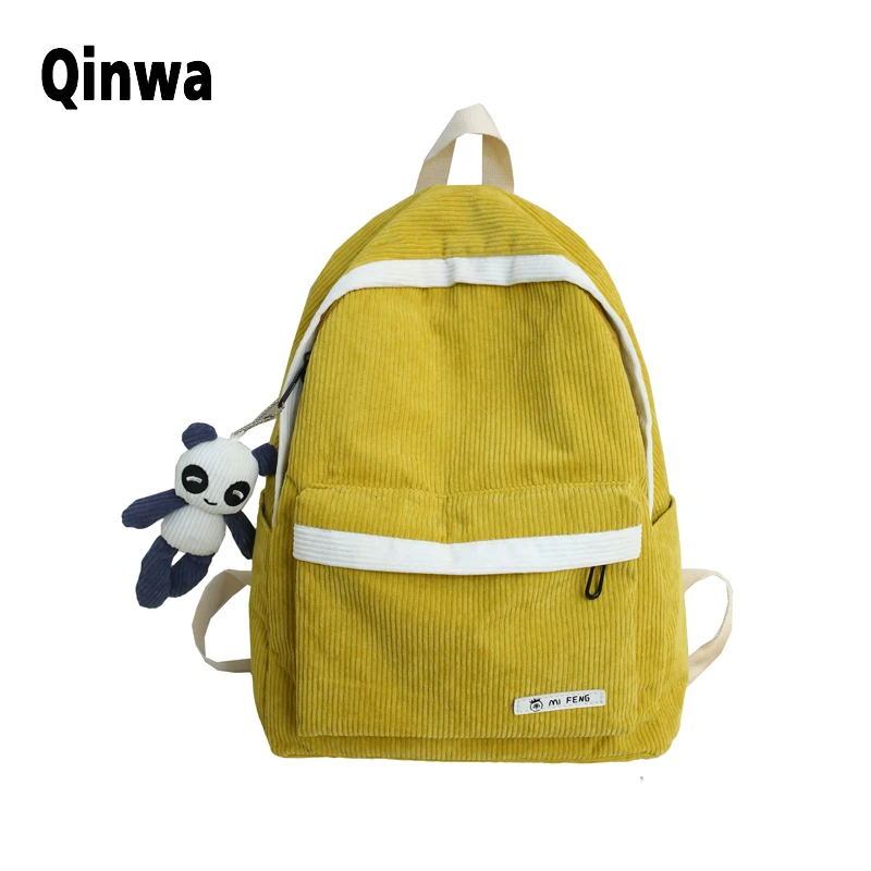 Роскошный женский рюкзак 2020 Новый вместительный вельветовый Молодежный