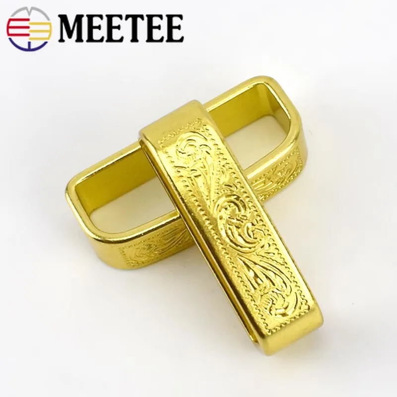 Meetee 40 мм латунная пряжка для ремня мужские пряжки 38-39 ручная работа d-пряжка