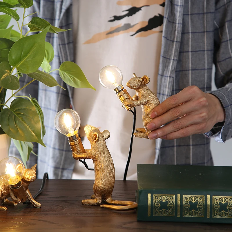 Seletti Morden Mouse настольные лампы светодиодный прикроватный столик лампа для
