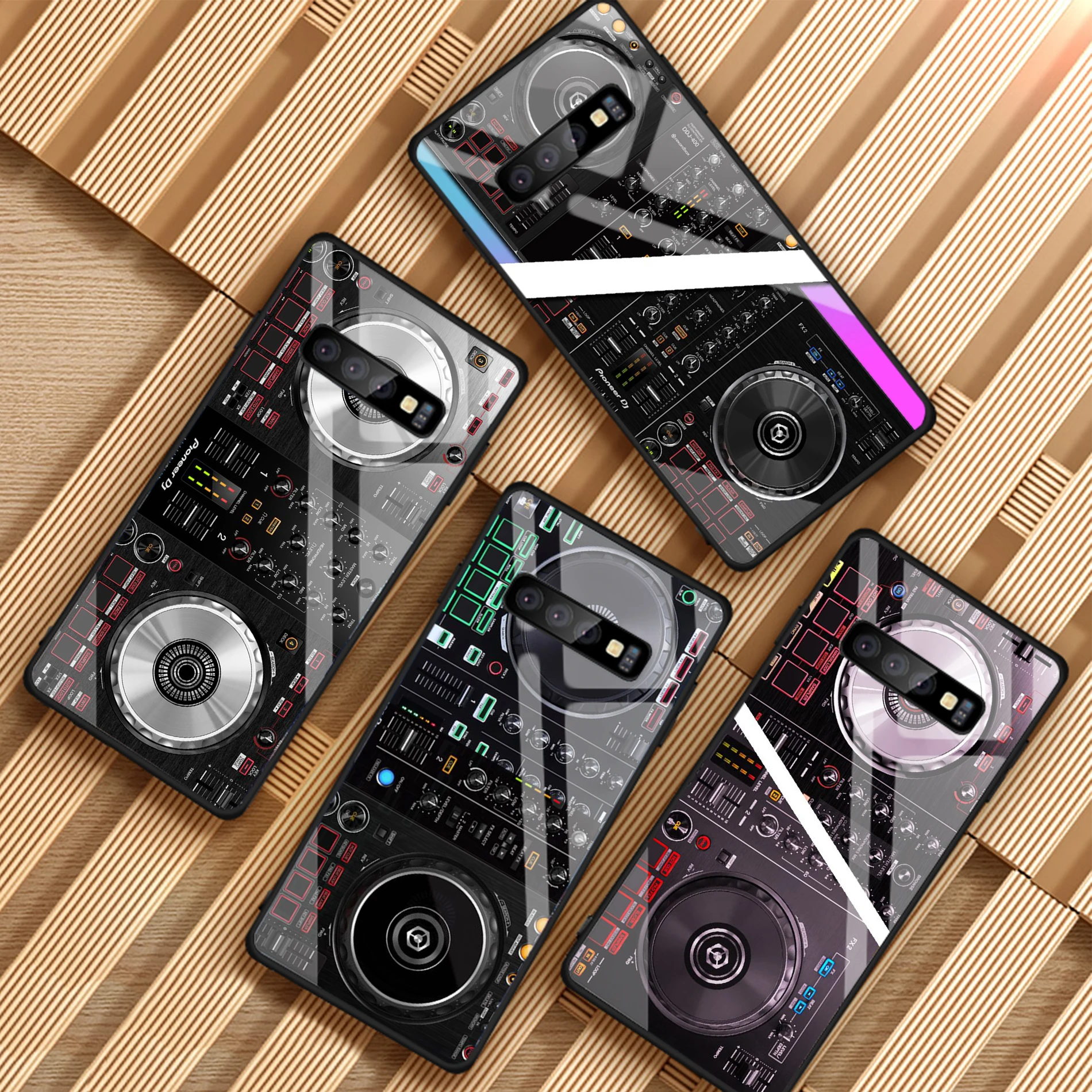 Ddj диджеев для samsung Galaxy NOTE 8 9 S8 S9 S10 плюс A6 A6S A8 A8P J6 J8 закаленное Стекло чехол для телефона