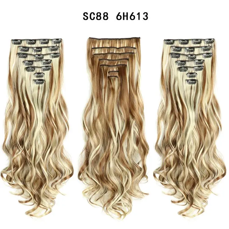 MERISI HAIR 22 синтетические волнистые волосы термостойкий светильник коричневый