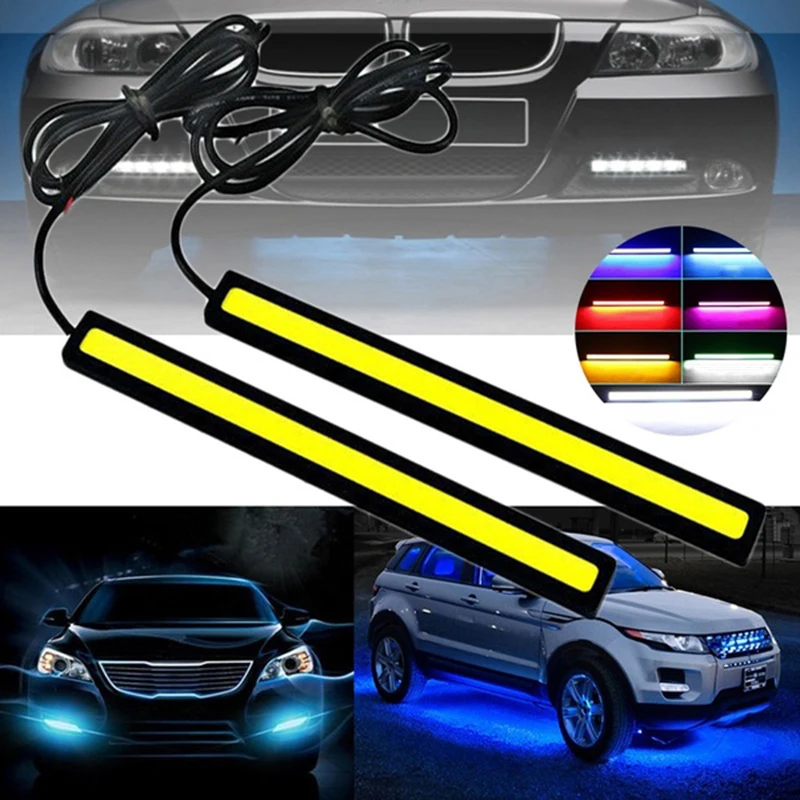 2Pcs Led Car DRL Daytime Running Lights Waterproof Styling Driving Fog Vehicle Light Gadgets | Автомобили и мотоциклы