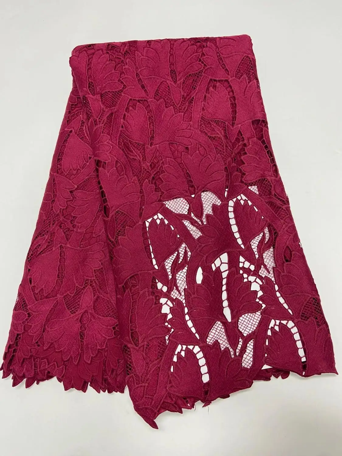 Кружевная ткань в африканском стиле разноцветный дизайн с цветами AW51 ажурный