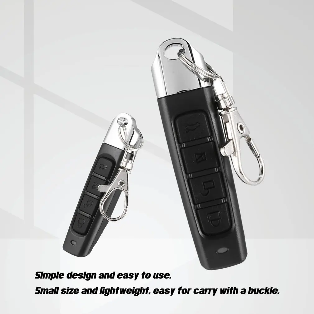 

ABCD 4 Keys Keychain 433Mhz Wireless Remote Control Receiver Module RF Transmitter Electric Cloning Gate Garage Door for Home