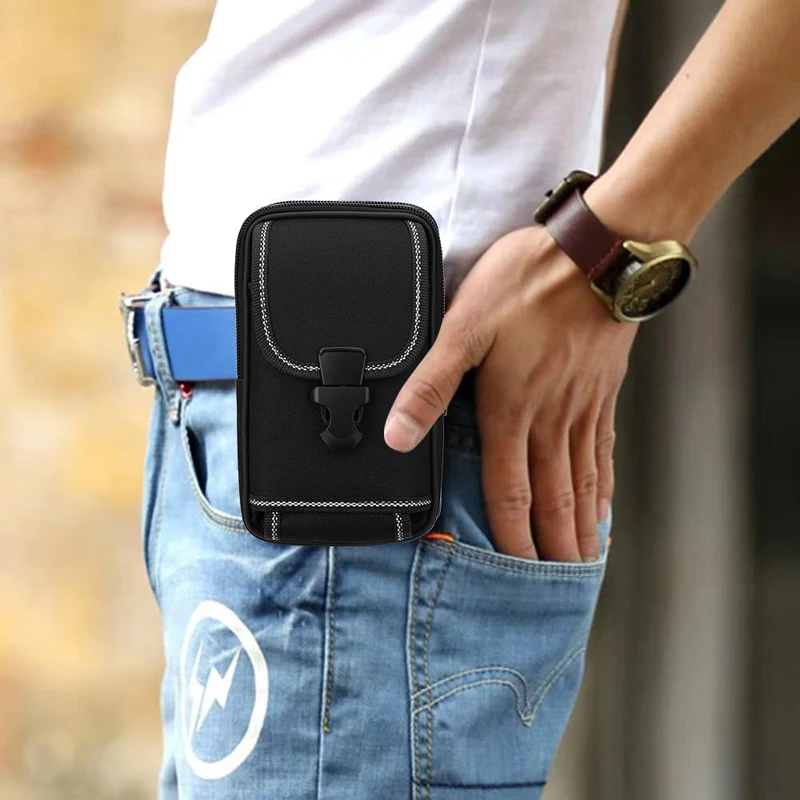 Универсальный Оксфорд ткань мобильный телефон сумка для Samsung/iPhone/смартфон