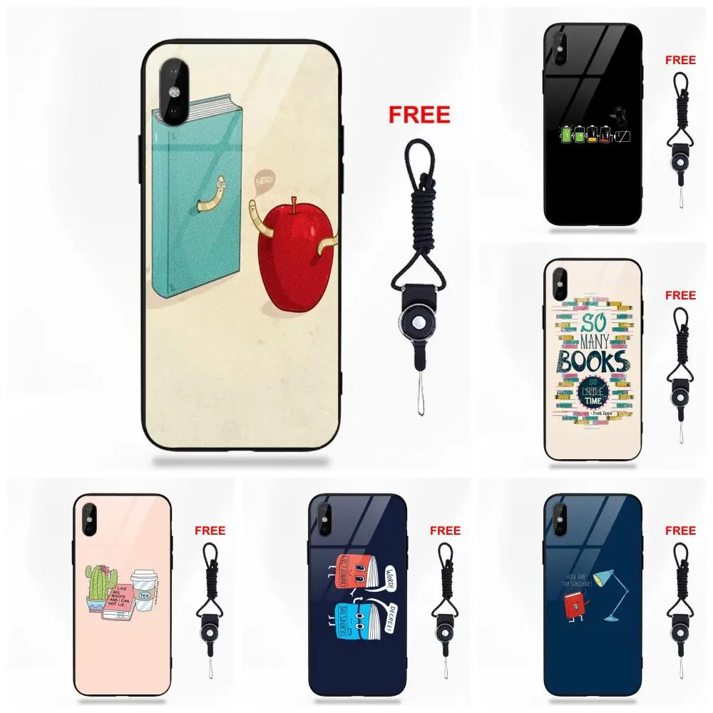 Для Apple IPhone X XS Max XR 5 5C 5S SE 6 6S 7 8 Plus Мягкий ТПУ чехол закаленное стеклянные крышки